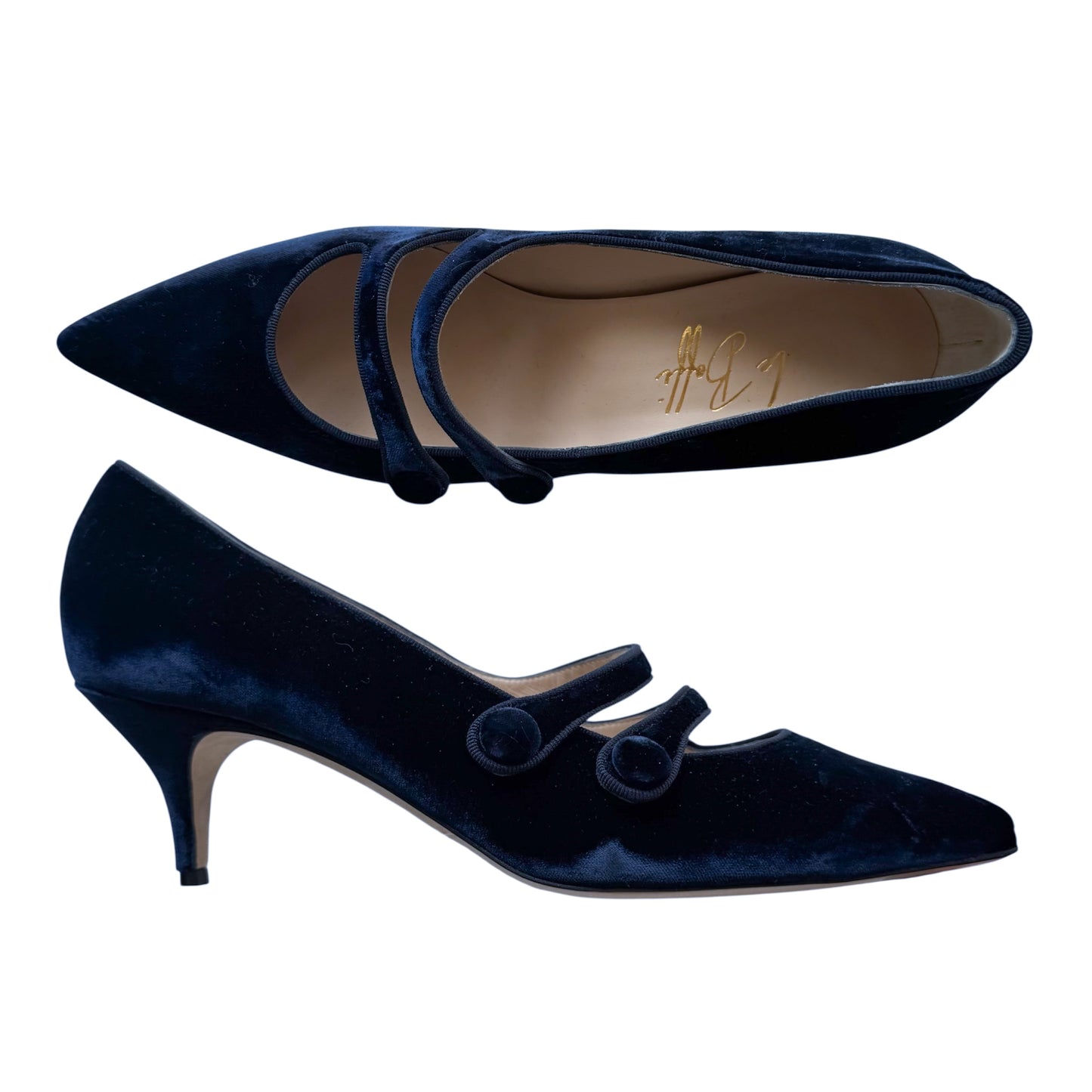 Frida 55 in velluto blu notte