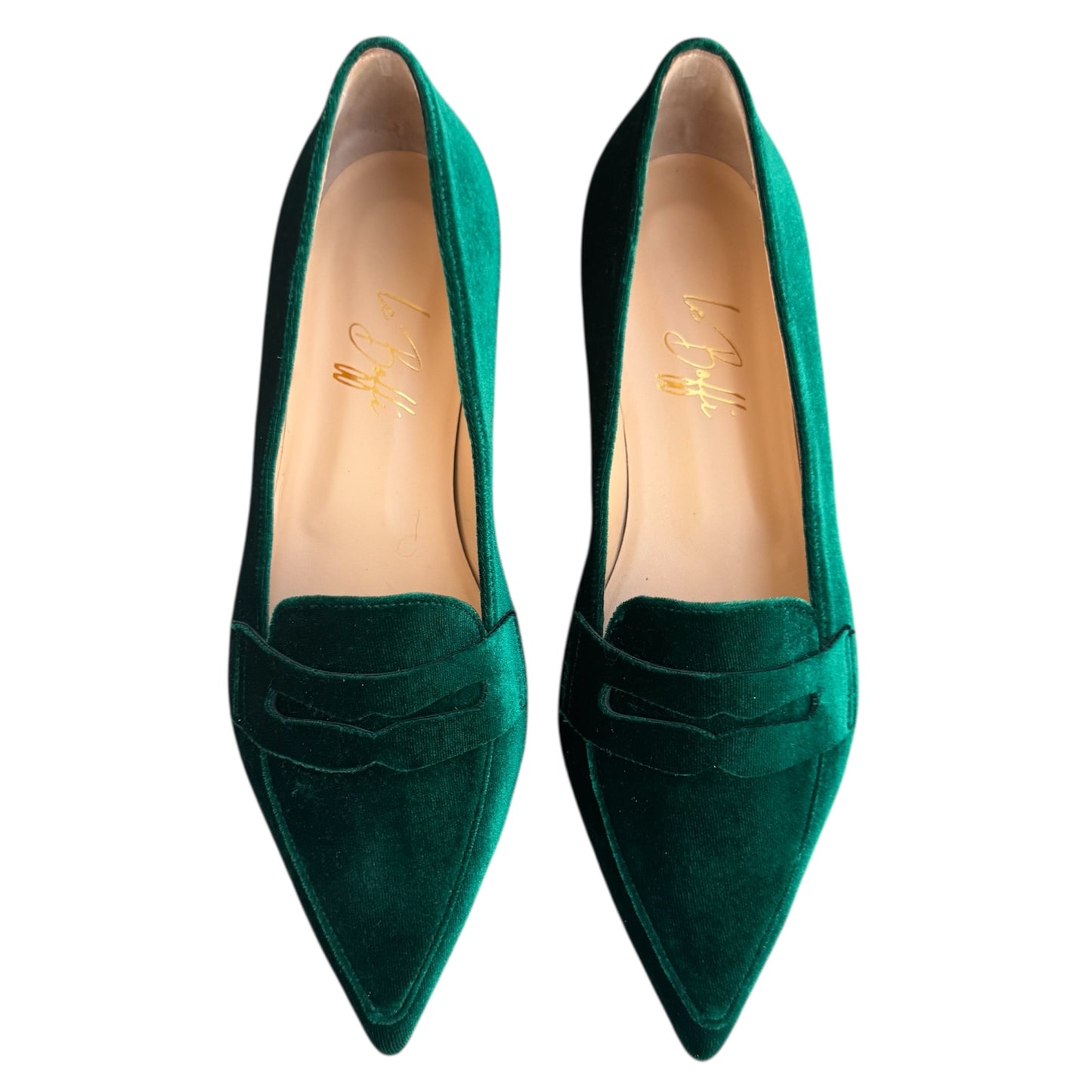 Oliva in velluto verde smeraldo