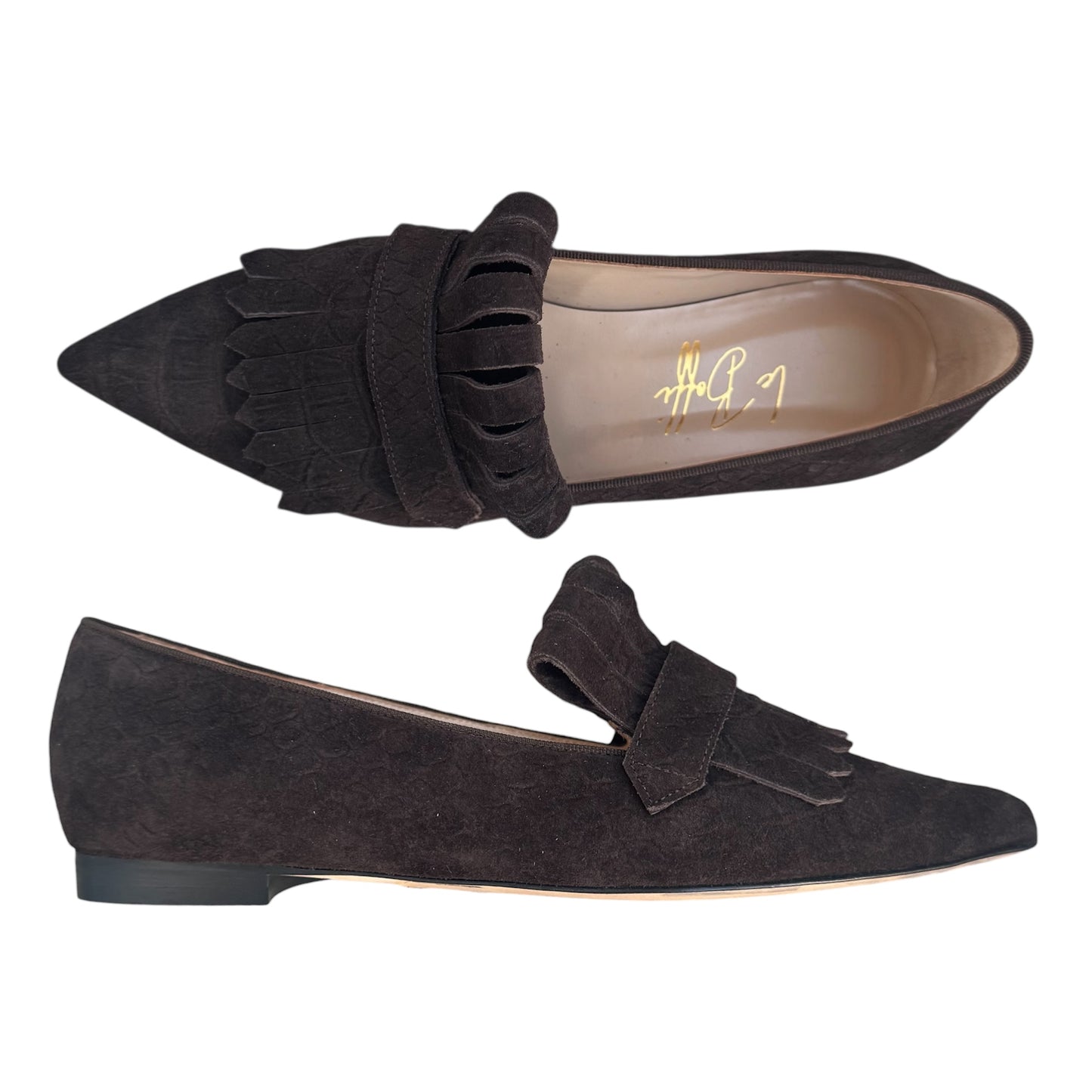 Angelina in camoscio stampa cocco