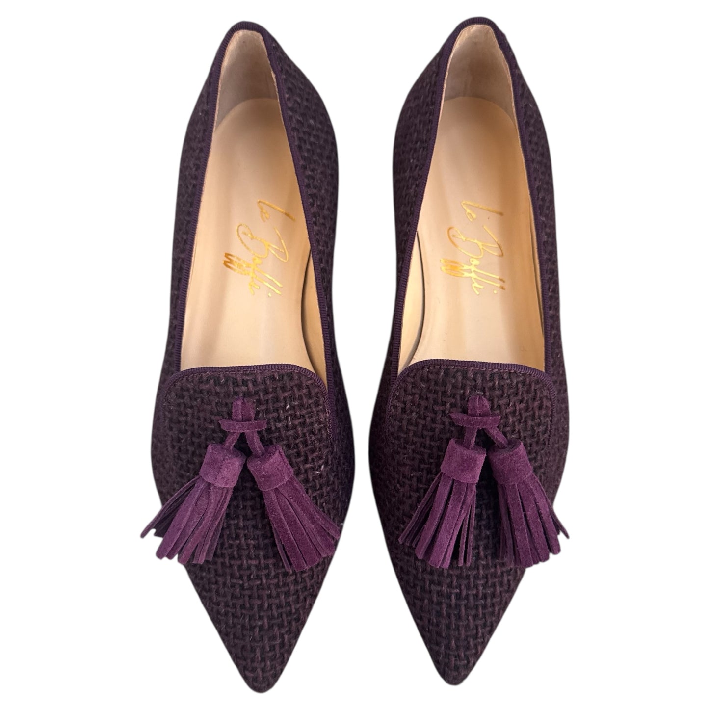 Agata in bouclé prugna