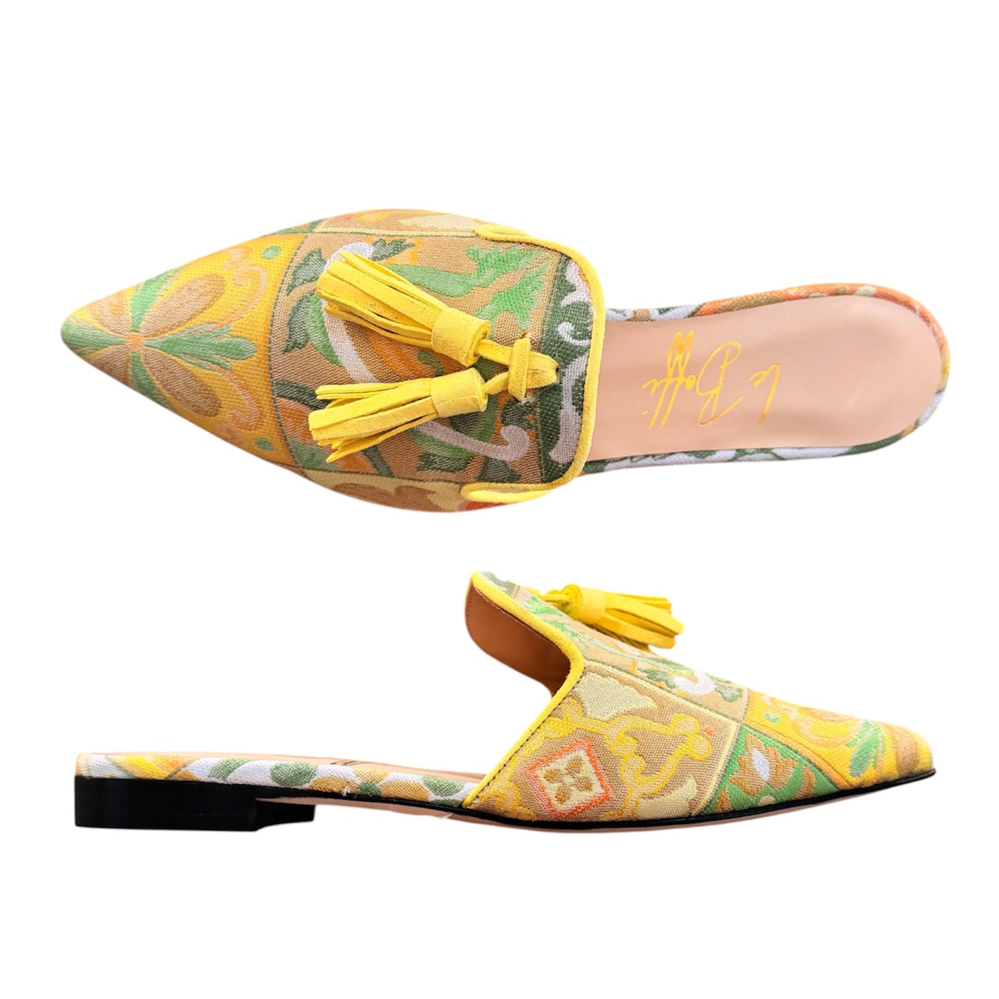 Agata mule mattonelle gialle