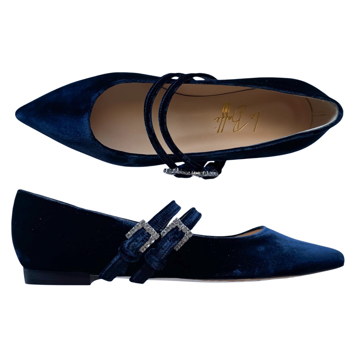 Elisa in velluto blu notte gioiello