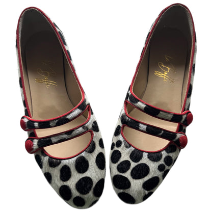 Frida tonda in cavallino pois e rosso