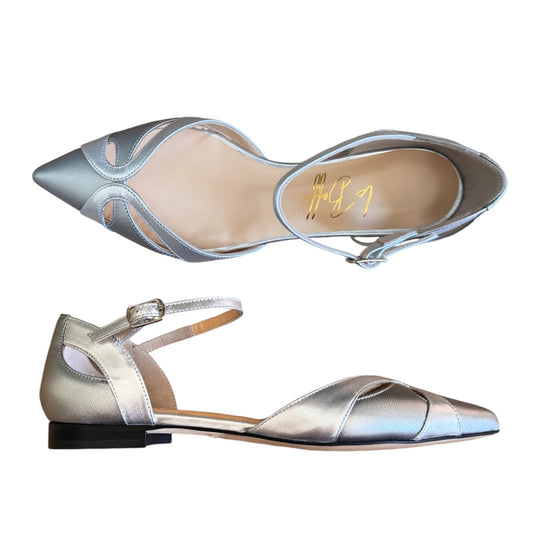 Celeste in pelle martellata argento