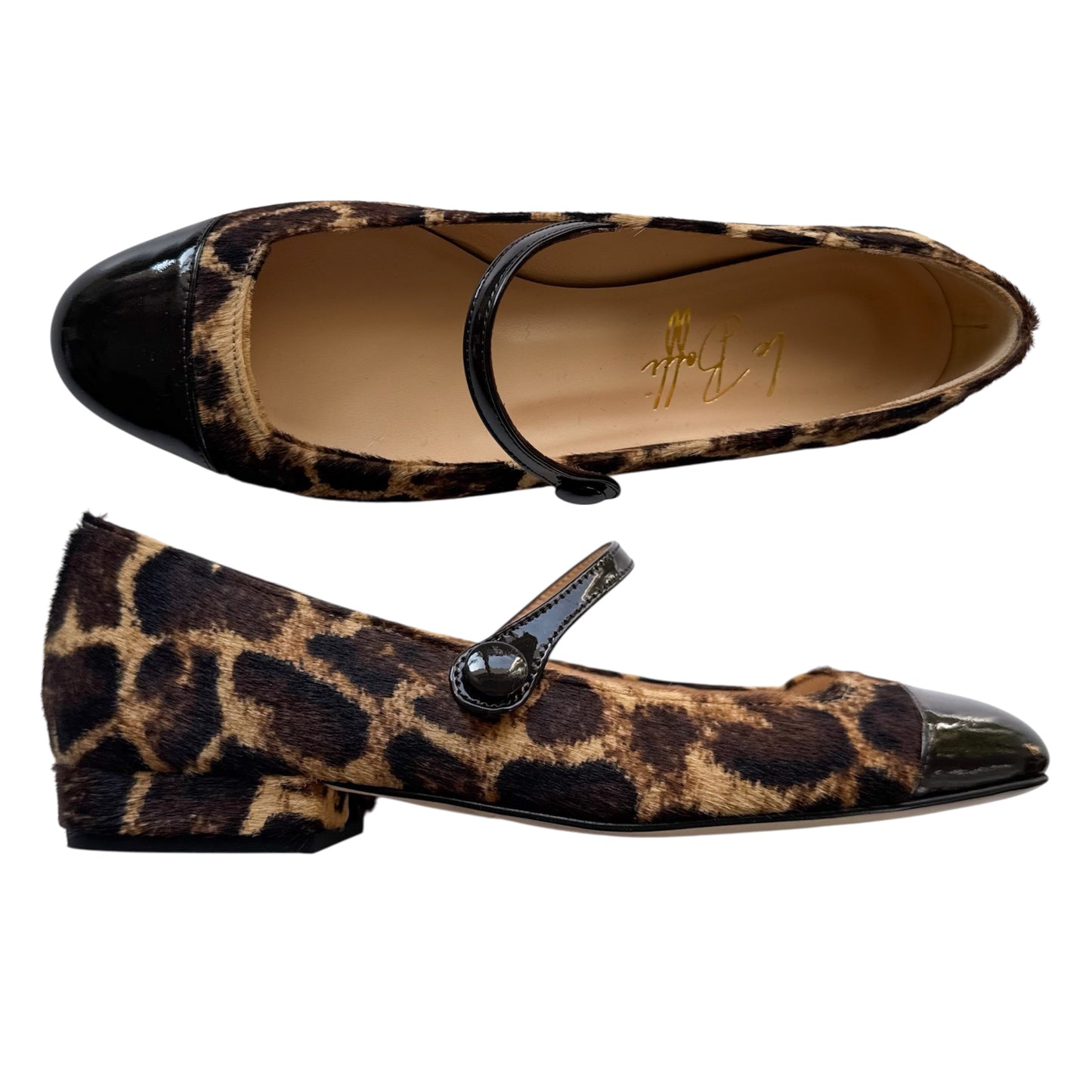 Emma tonda in cavallino e vernice marrone