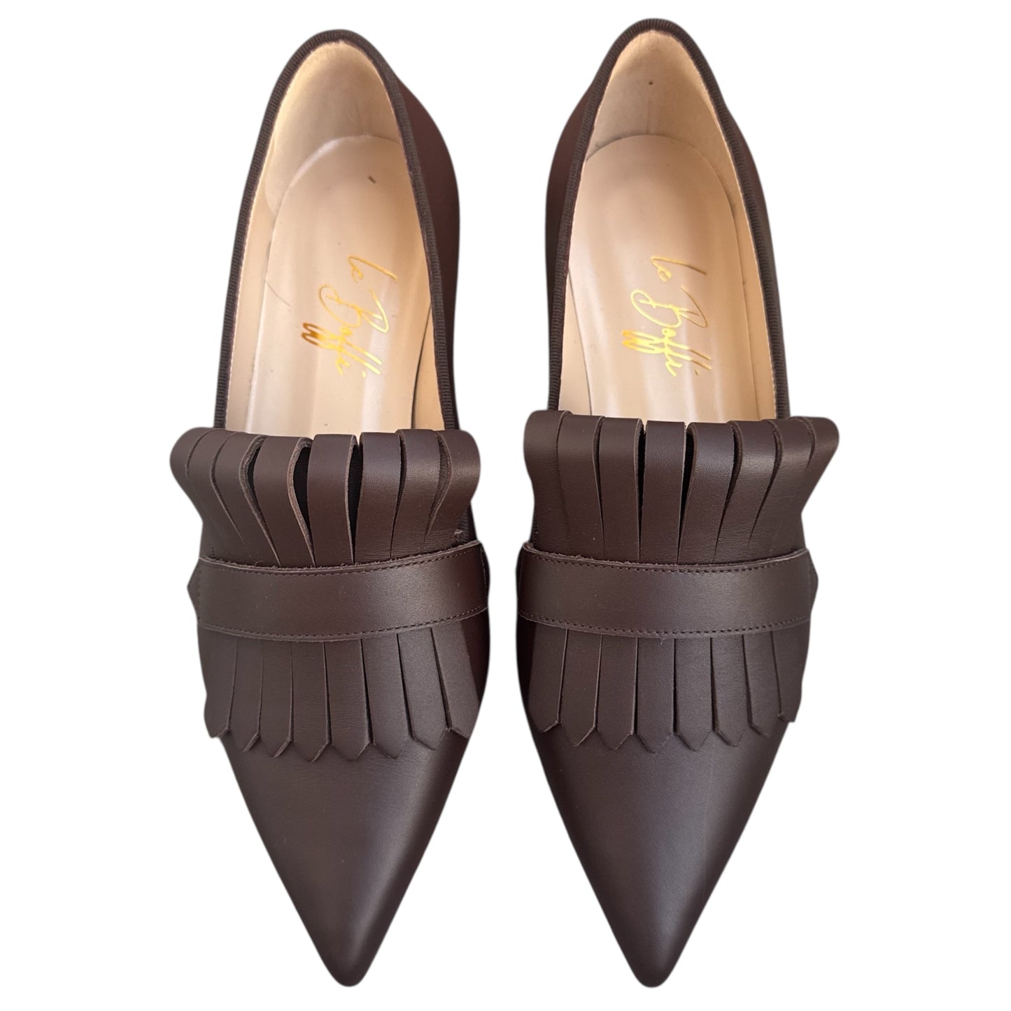 Angelina in pelle marrone