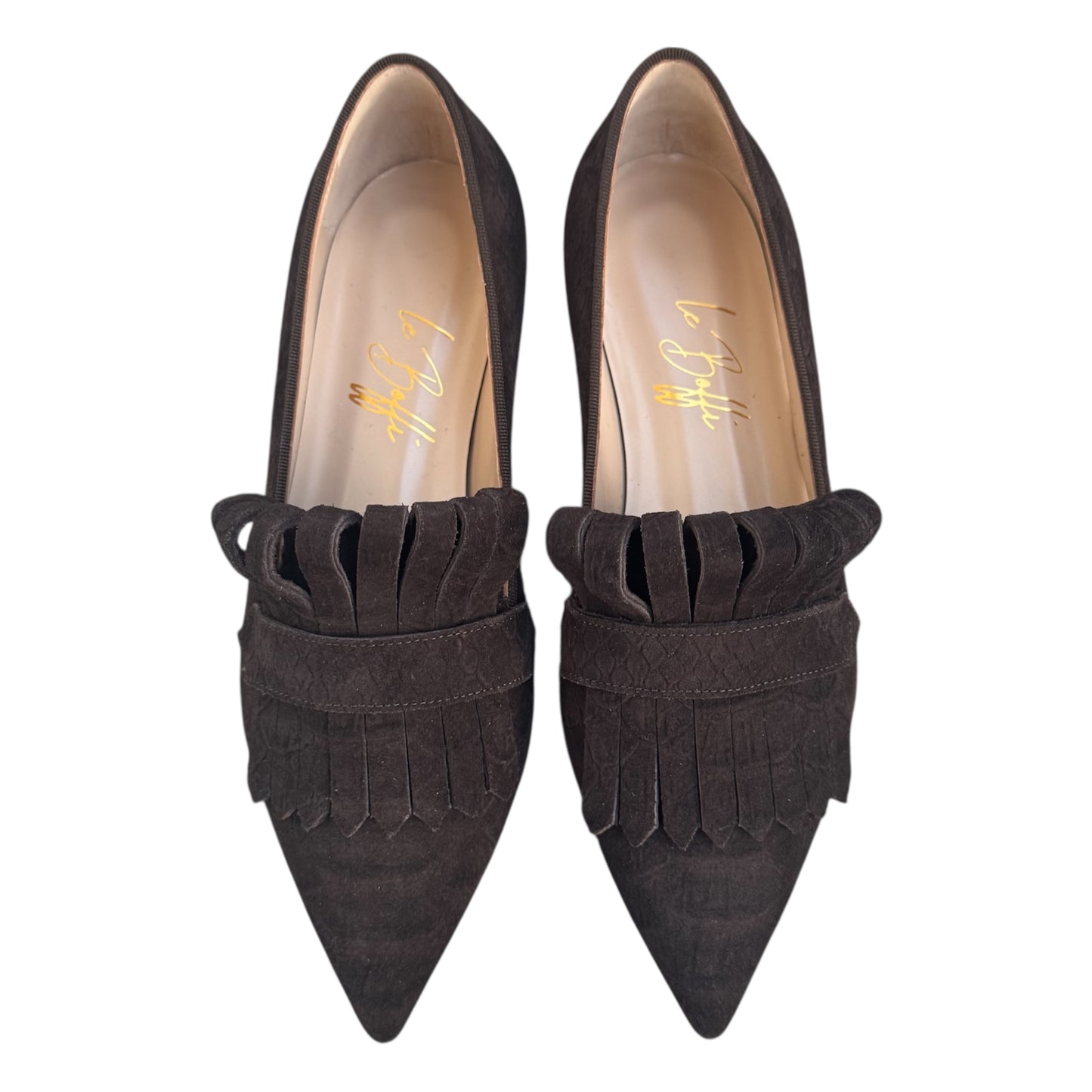 Angelina in camoscio stampa cocco