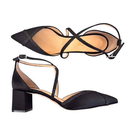 Elisabetta 55 in raso nero
