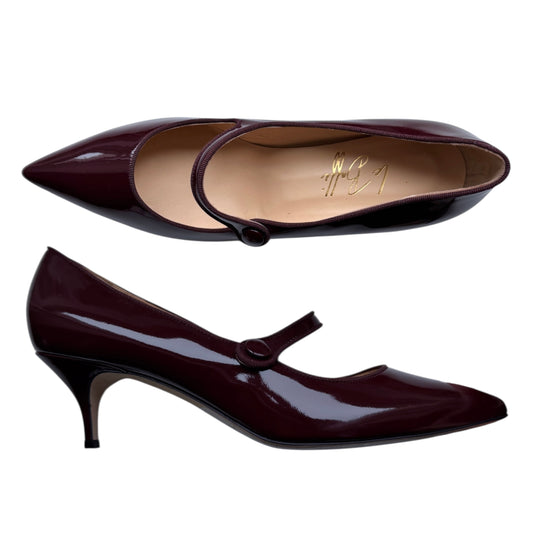 Adele 55 in vernice bordeaux