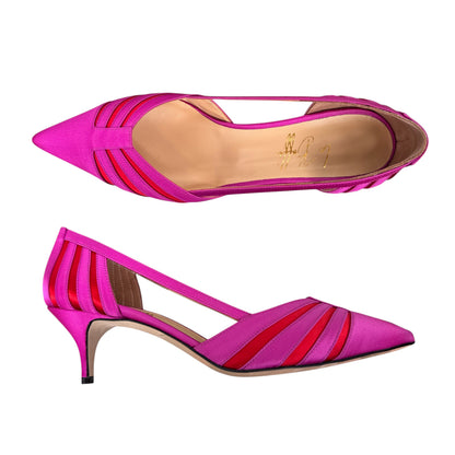 Giorgia 55 in raso fucsia