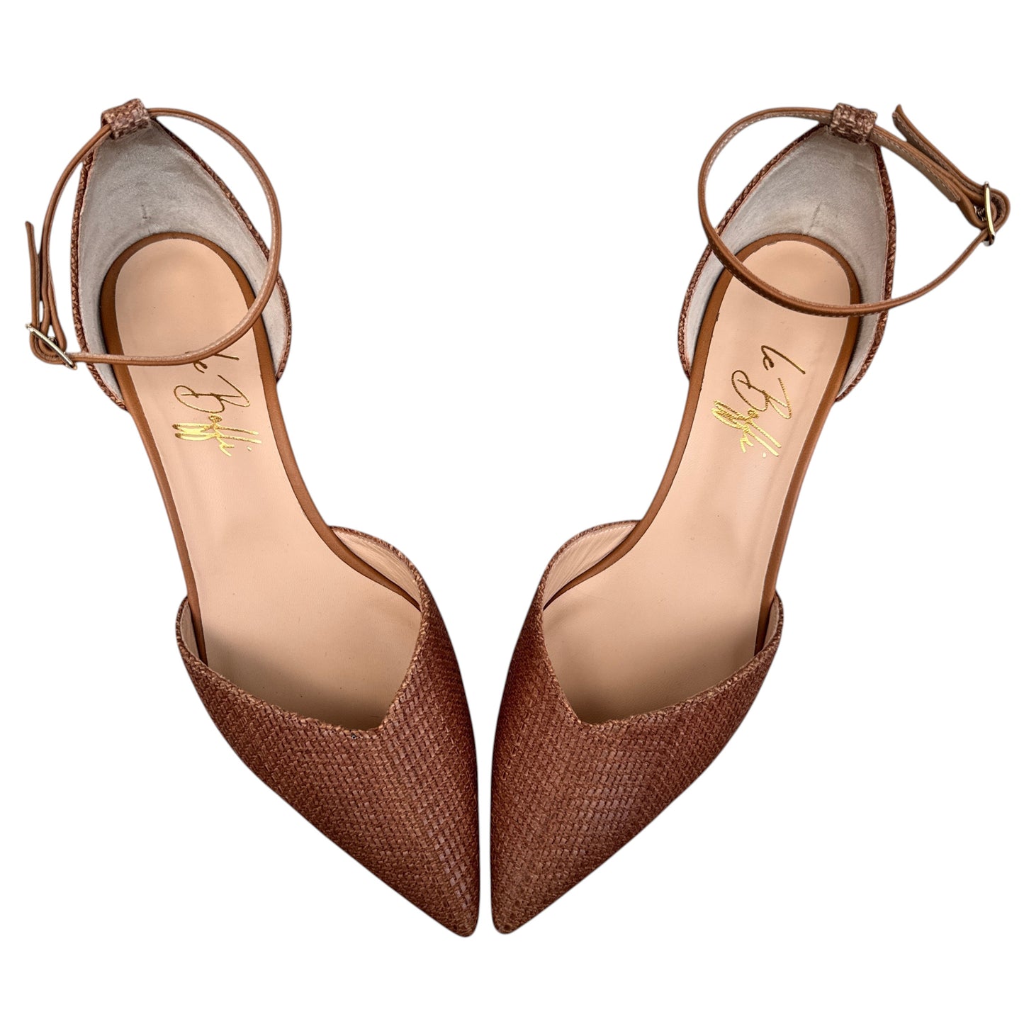 Greta 55 in rafia caramello
