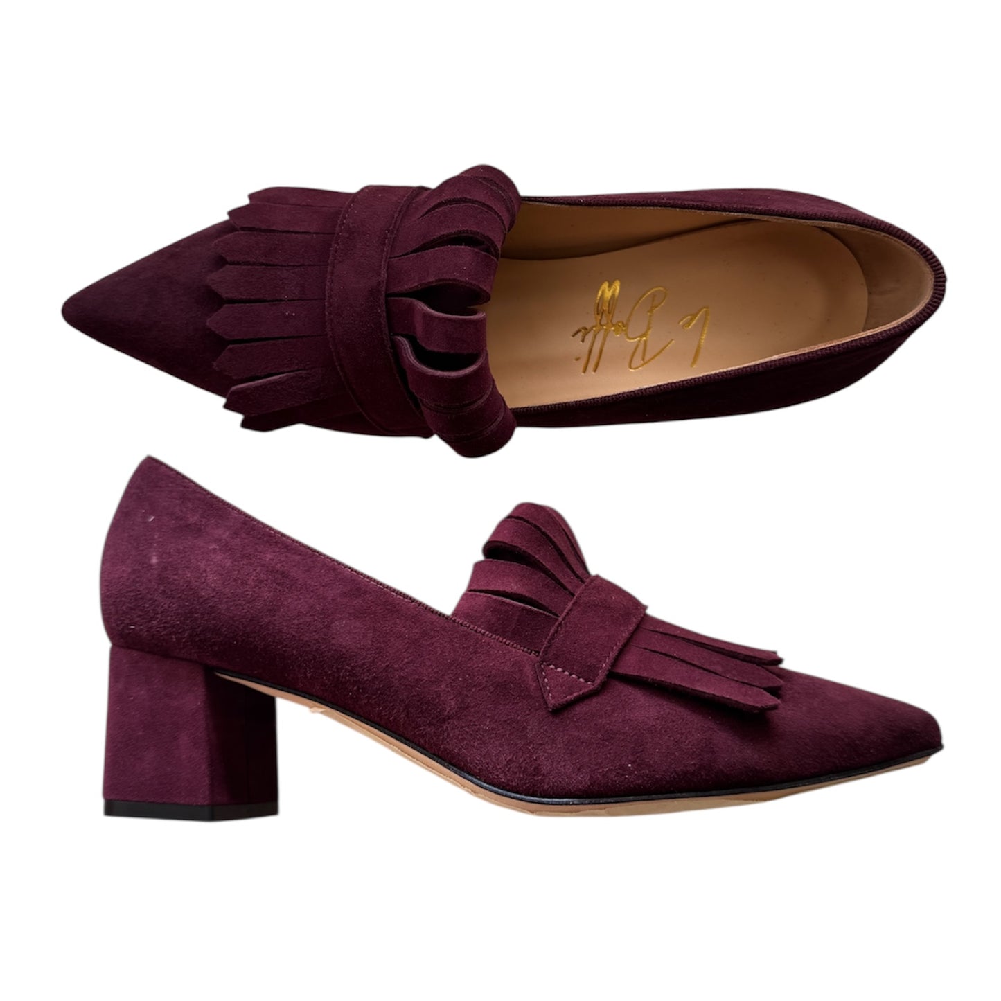 Angelina 55 in camoscio bordeaux