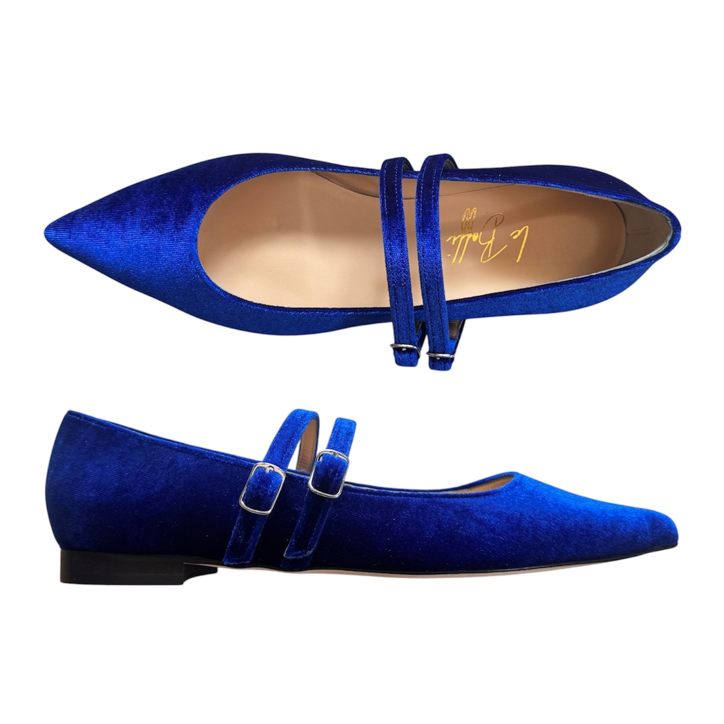 Elisa in velluto bluette