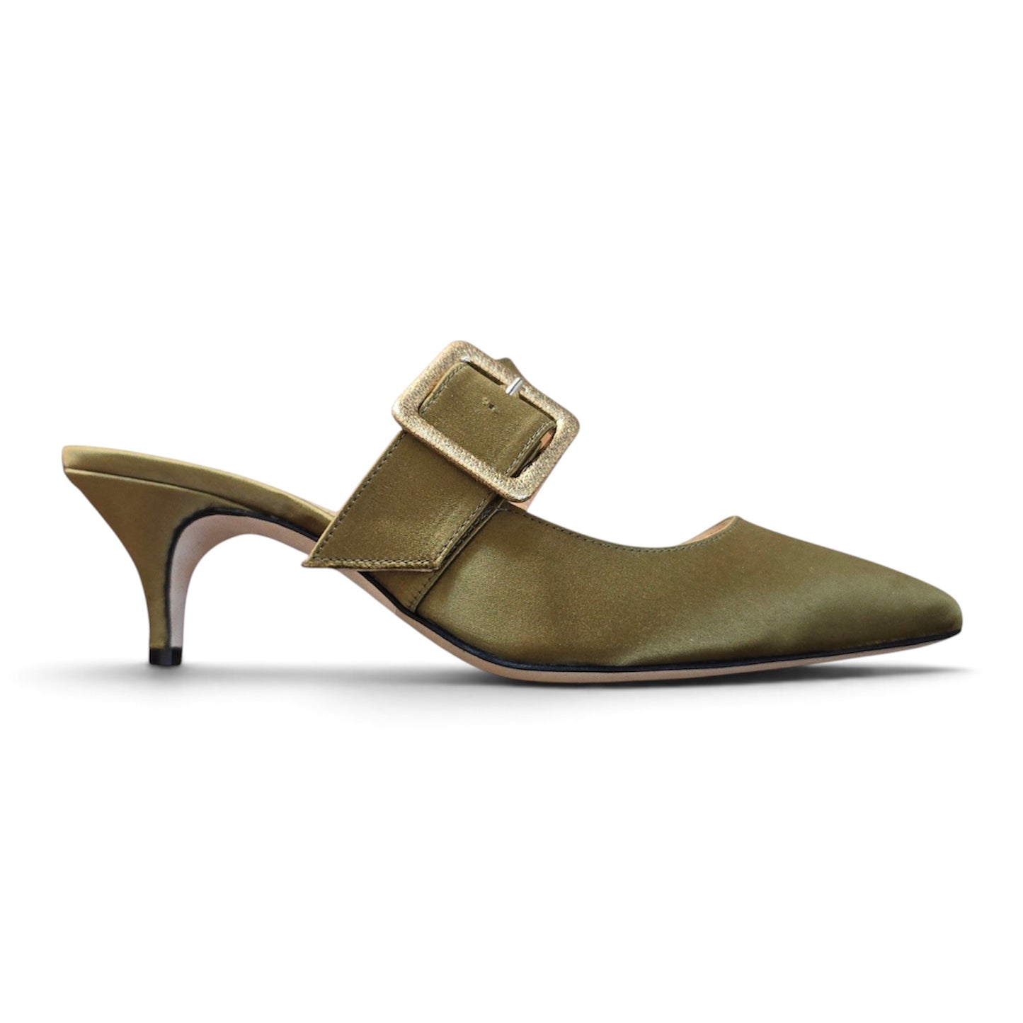 Ginevra Mule 55 in oil satin