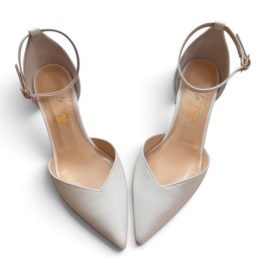 Greta 55 in pelle bianco crema