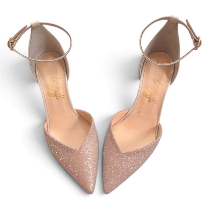 Greta 55 in glitter e vernice poudre