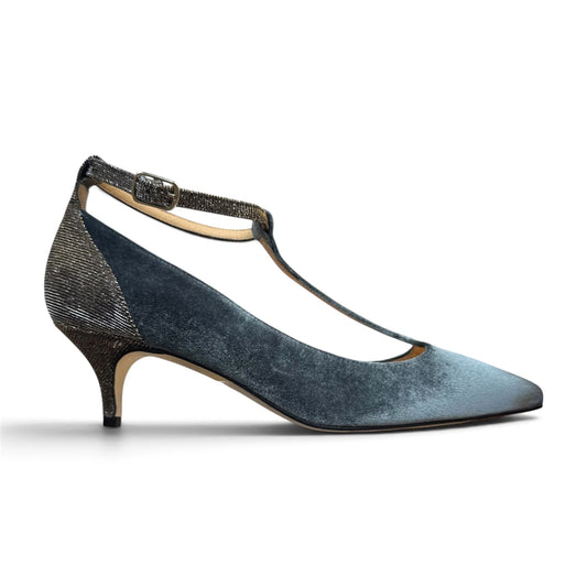 Matilde 55 in velluto e glitter antracite