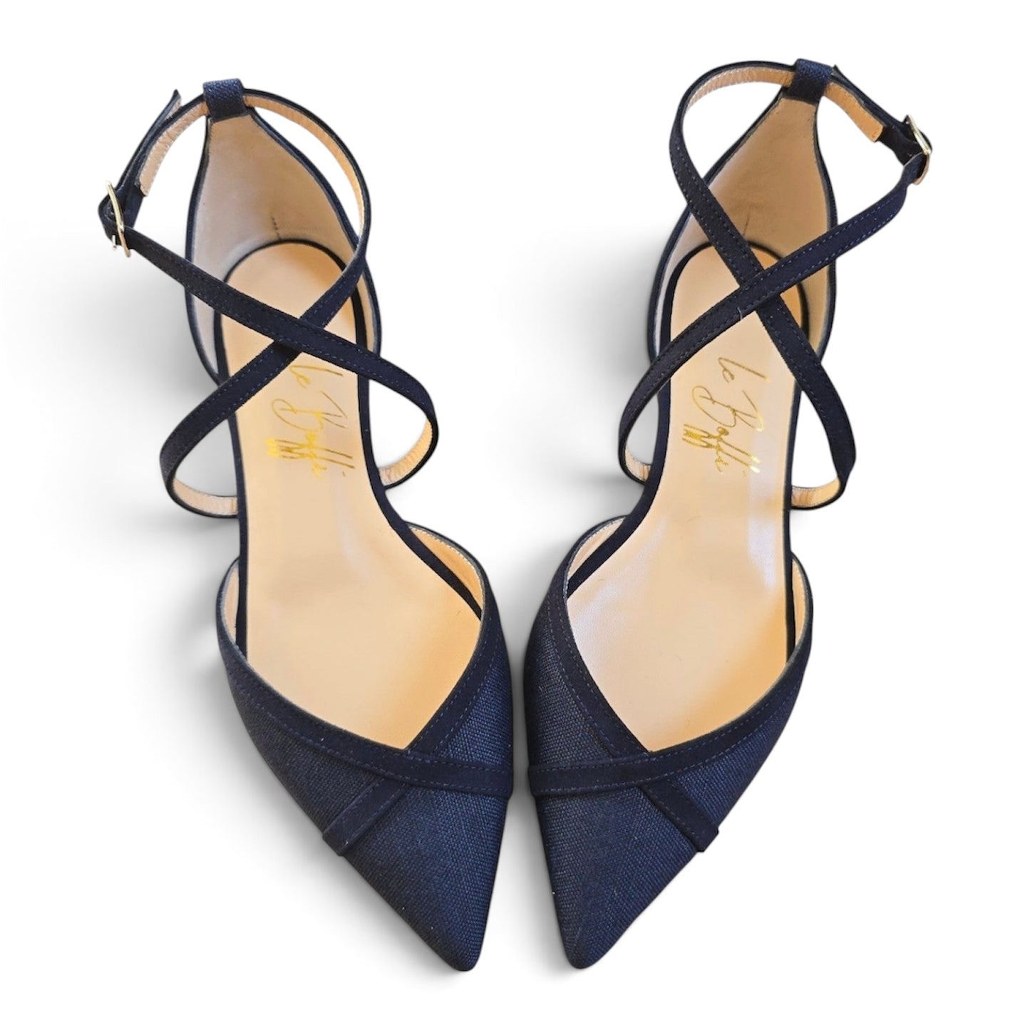 Elisabetta in lino blu