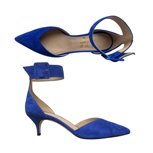 Carlotta 55 in camoscio bluette