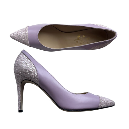 Ida 85 in pelle lilla e glitter rosa matt
