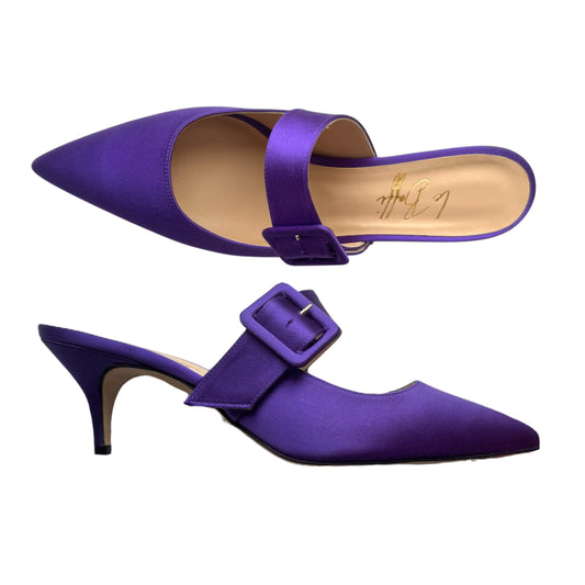 Ginevra Mule 55 in raso viola