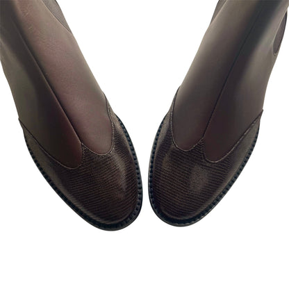 ALLEGRA in pelle marrone