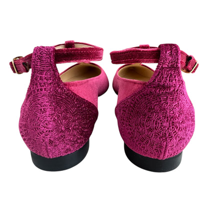 ELISA BALLERINA in leopard velvet