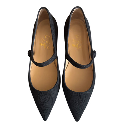 ELISA BALLERINA in leopard velvet