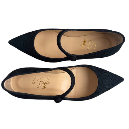 ELISA BALLERINA in leopard velvet