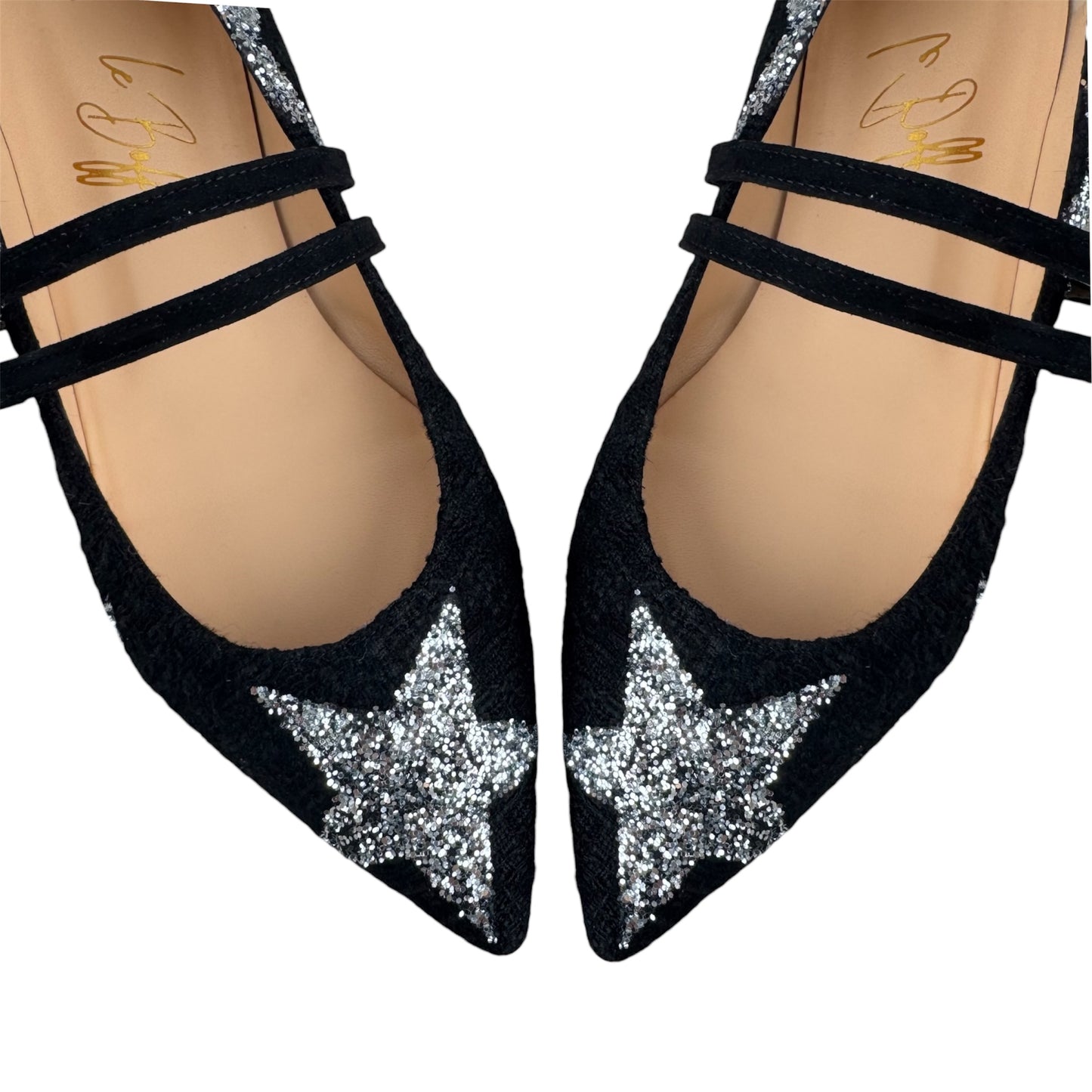 ELISA BALLERINA in leopard velvet