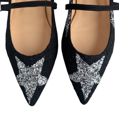 ELISA BALLERINA in leopard velvet