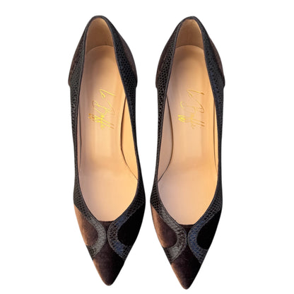 Elisa 85 in black patent leather