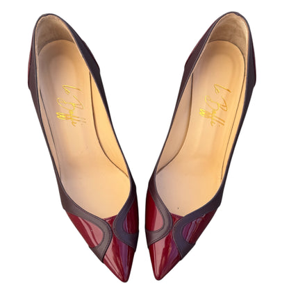 Elisa 85 in black patent leather