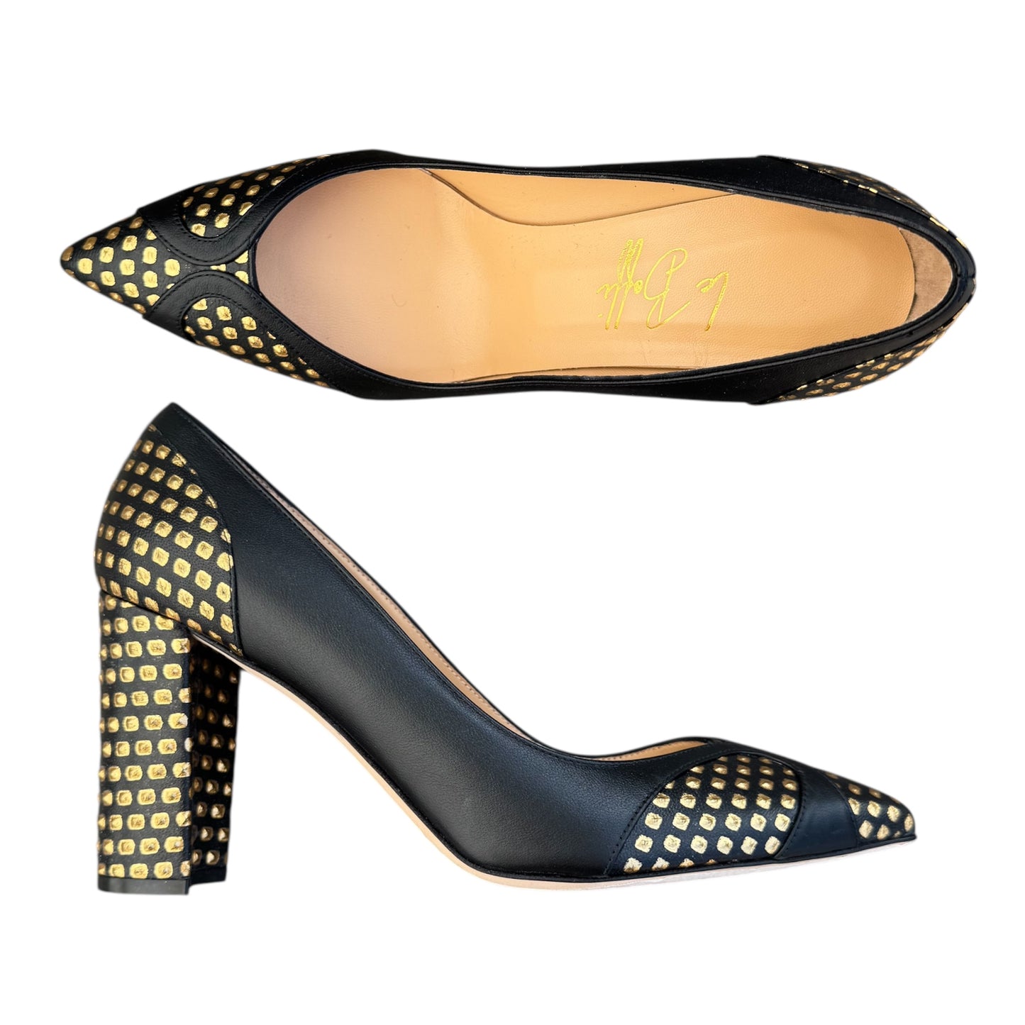 Elisa 85 in black patent leather