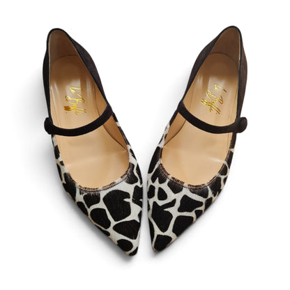Adele bicolor in cavallino giraffa e nero