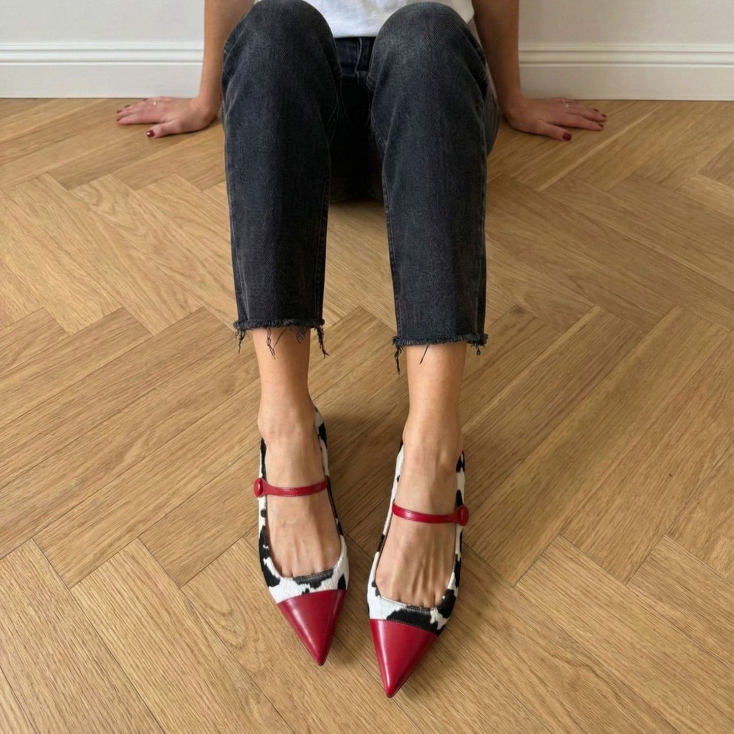 Emma in cavallino muccato e rosso