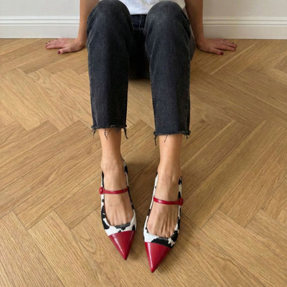 Emma in cavallino muccato e rosso