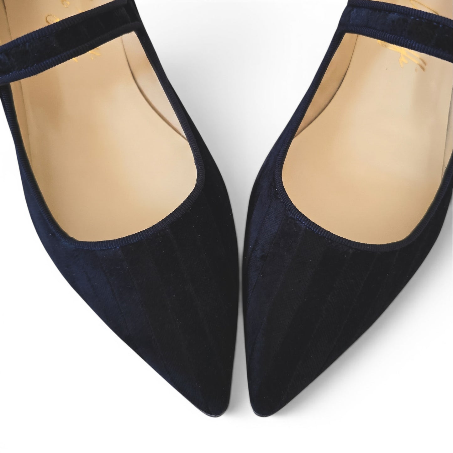 Adele in velluto a righe blu notte PREORDINE