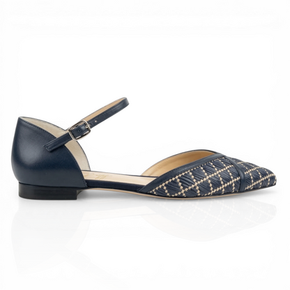 Alice in rafia blu