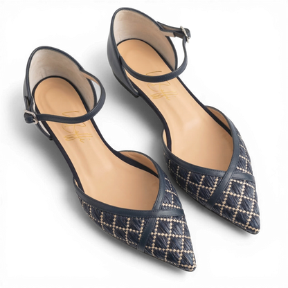 Alice in rafia blu