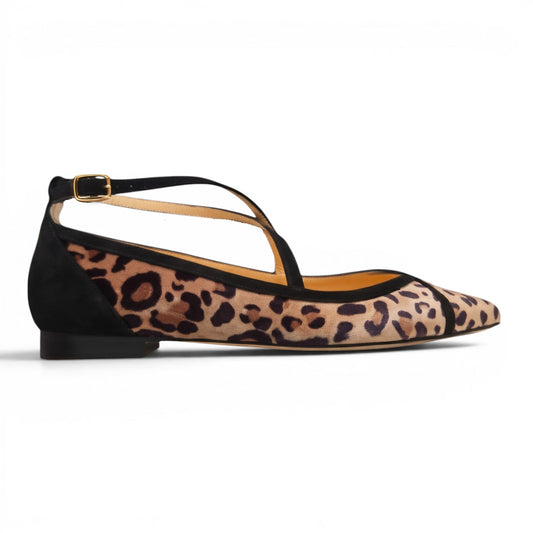 Elisabetta ballerina in velluto leo PREORDINE