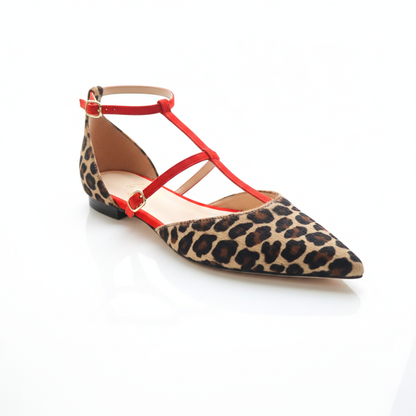 Fiammetta in cavallino e camoscio corallo