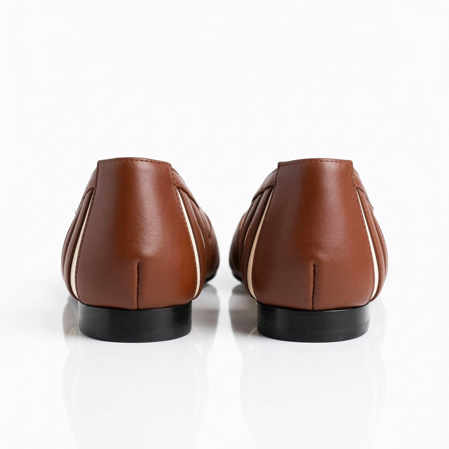 Giorgia cuoio e bianco