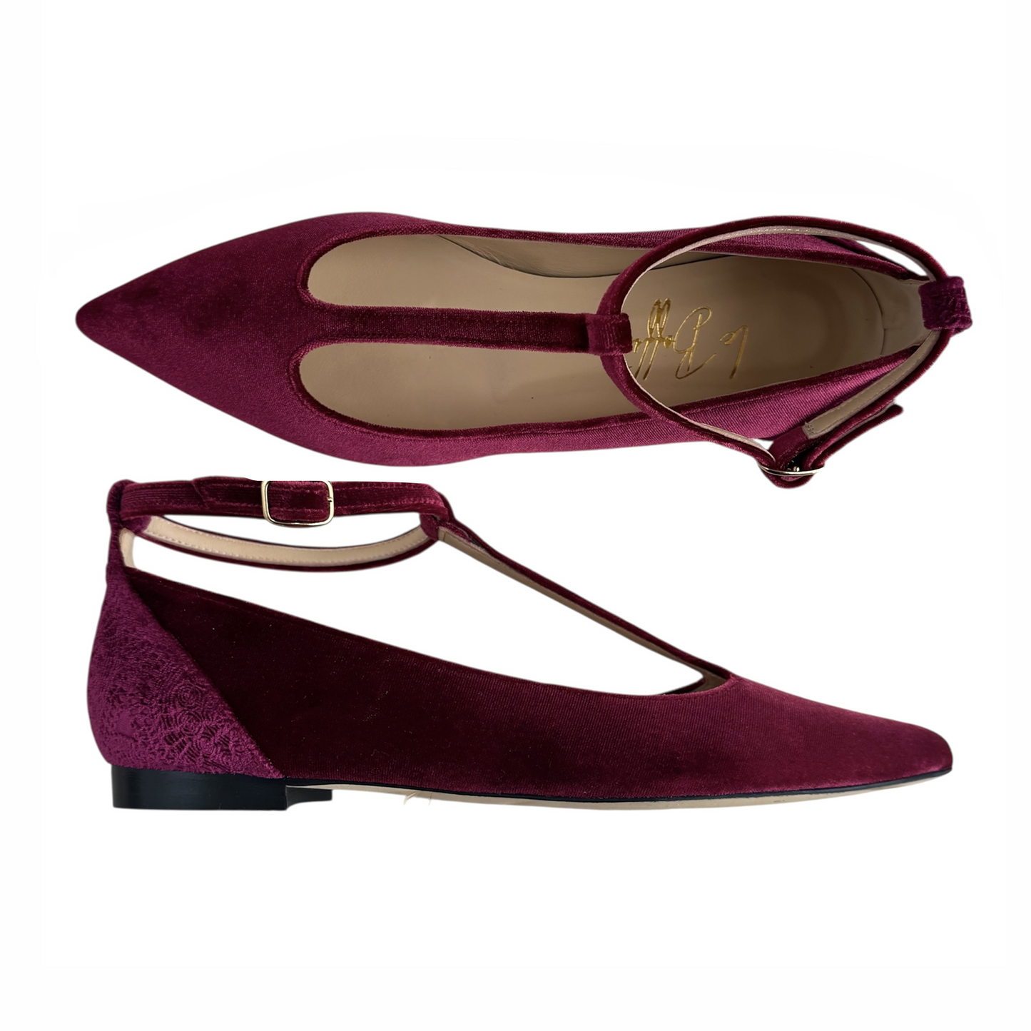 ELISA BALLERINA in leopard velvet