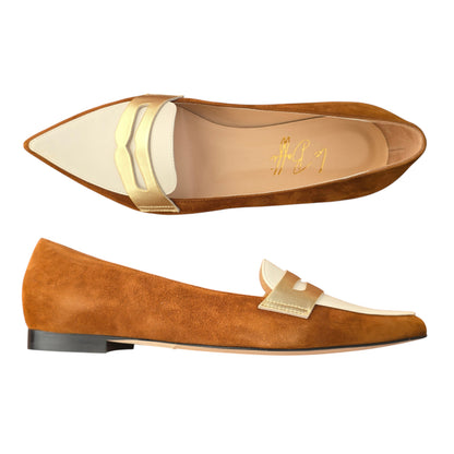 Olivia in camoscio cognac