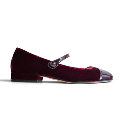 Emma velluto bordeaux