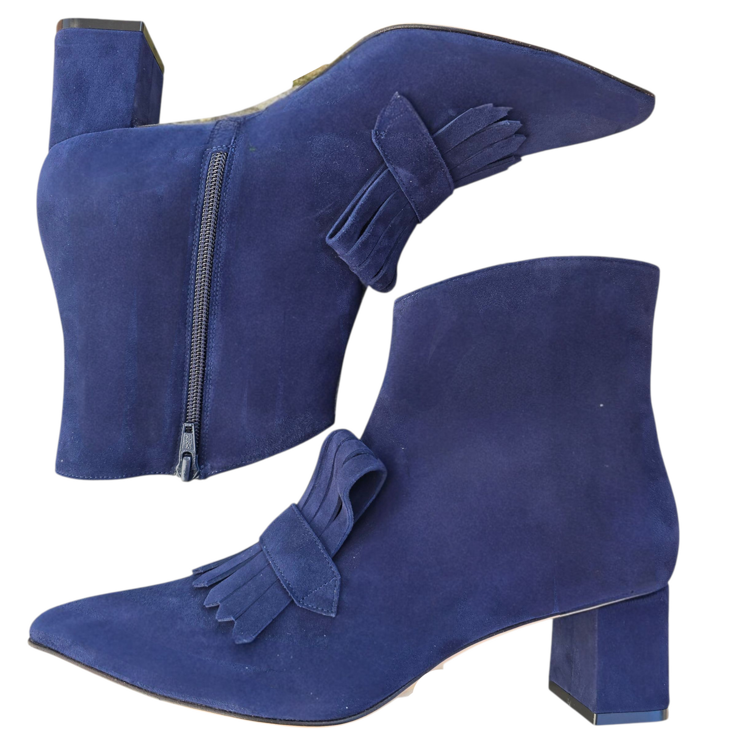 Angelina 55 in camoscio blu