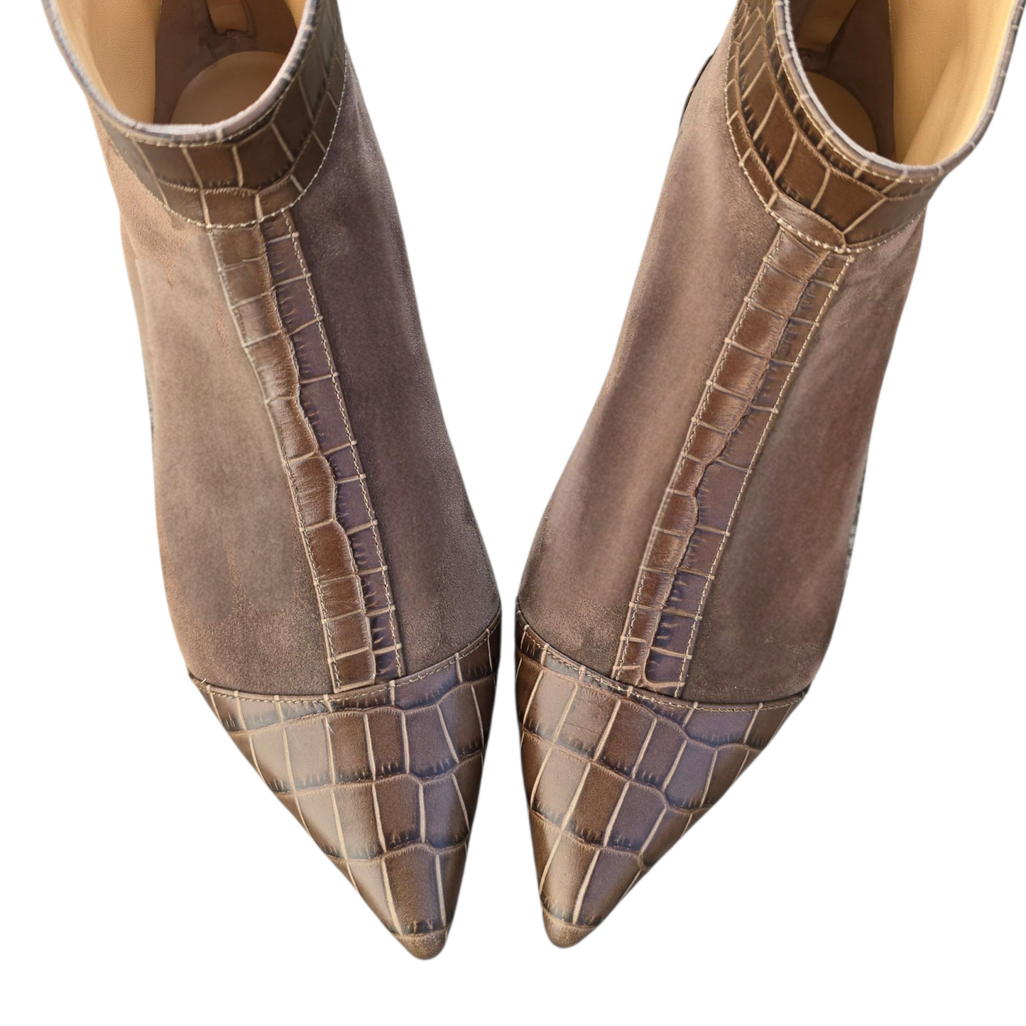 Stella in camoscio verde militare e cocco verdone