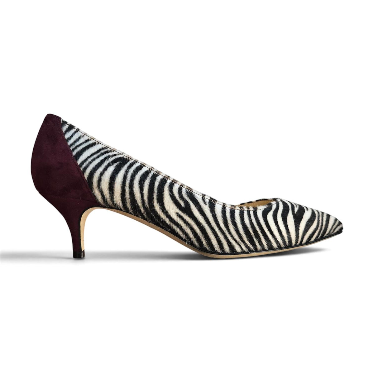 Karol in cavallino zebra e bordeaux