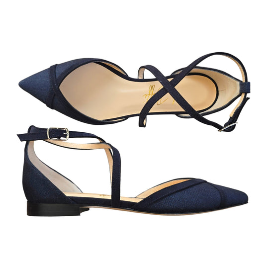 Elisabetta in lino blu